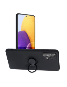 Coque SILICONE RING pour SAMSUNG Galaxy A52 5G / A52 LTE (4G) noir