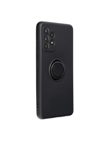Coque SILICONE RING pour SAMSUNG Galaxy A52 5G / A52 LTE (4G) noir