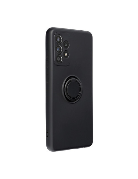 Coque SILICONE RING pour SAMSUNG Galaxy A52 5G / A52 LTE (4G) noir