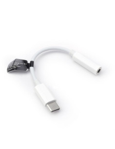 Adaptateur HF / Audio Type C vers Jack 3.5mm Blanc BOX (boîte)