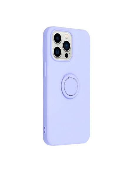 Coque SILICONE RING pour IPHONE 13 PRO violet