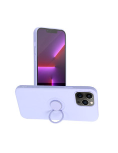 Coque SILICONE RING pour IPHONE 13 PRO MAX violet