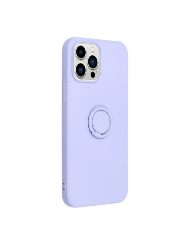 Coque SILICONE RING pour IPHONE 13 PRO MAX violet
