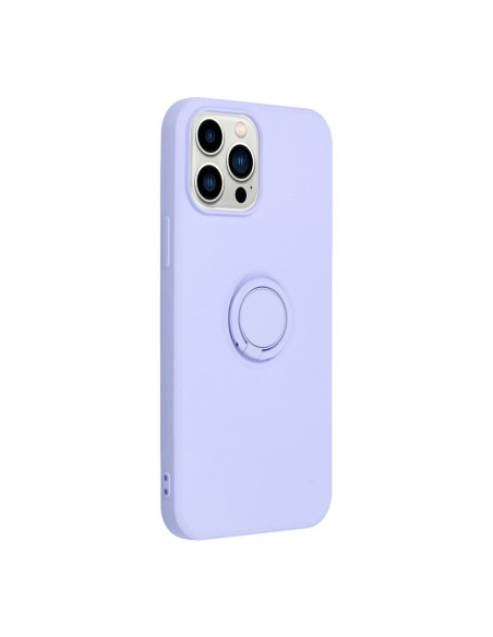 Coque SILICONE RING pour IPHONE 13 PRO MAX violet