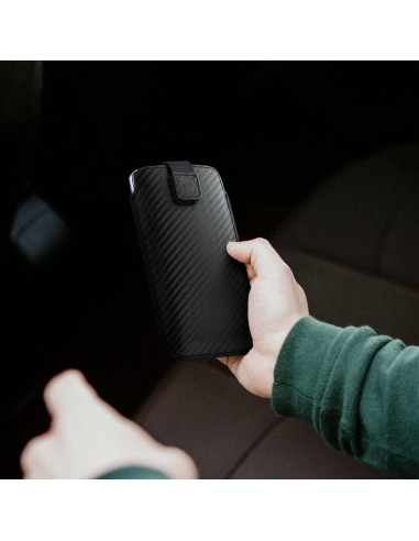 Coque universelle POCKET Carbon - Modèle 14 - pour IPHONE 11 / XR