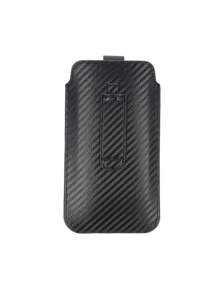 Coque universelle POCKET Carbon - Modèle 15 - pour SAMSUNG A41 / S20 / A6 2018 / A20e HUAWEI P20 / Y5 2019