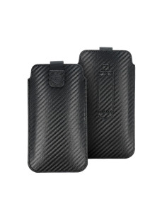 Coque carbone universelle de poche - Modèle 17 - pour SAMSUNG A02s / A03s / A12 / A21s / A32 5G XIAOMI Redmi 9A / 9AT / 9c / Not 2