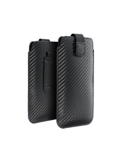 Coque universelle POCKET Carbon - Modèle 18 - pour IPHONE 13 / 13 PRO SAMSUNG S7 Edge