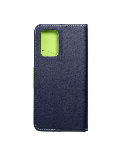 Etui Fancy Book pour XIAOMI Redmi 10 bleu marine/ lime 2