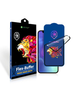 Verre hybride Bestsuit Flex-Buffer 5D avec revetement antibactérien Biomaster pour iPhone 13 mini noir