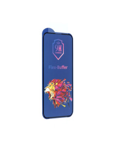 Verre hybride Bestsuit Flex-Buffer 5D avec revetement antibactérien Biomaster pour iPhone 13 mini noir 2