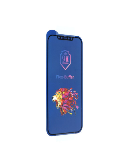Verre hybride Bestsuit Flex-Buffer 5D avec revetement antibactérien Biomaster pour iPhone 12 Pro Max noir