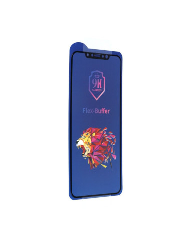 Verre hybride Bestsuit Flex-Buffer 5D avec revetement antibactérien Biomaster pour iPhone Xs Max / 11 Pro max noir