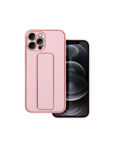 Etui LEATHER Case Kickstand pour IPHONE 11 PRO ROSE 2