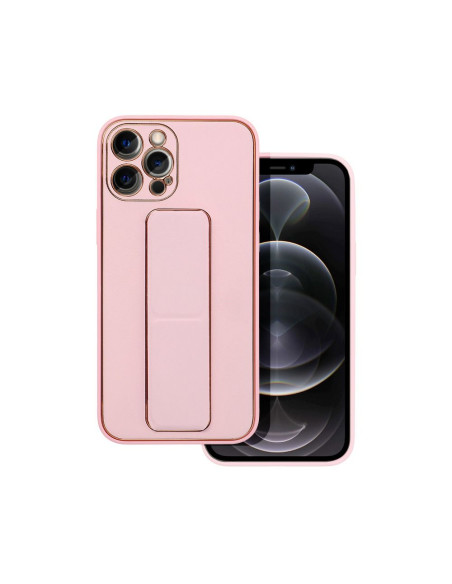 Etui LEATHER Case Kickstand pour IPHONE 11 PRO ROSE