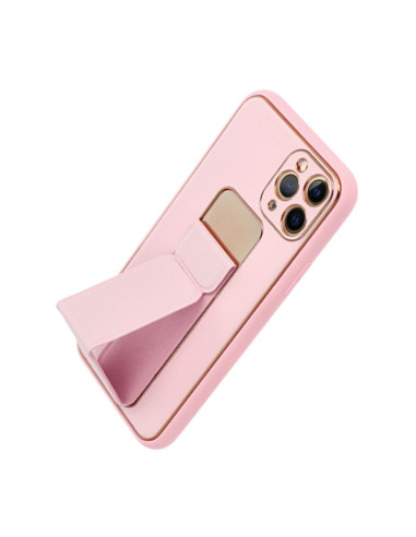 Etui LEATHER Case Kickstand pour IPHONE 11 PRO ROSE