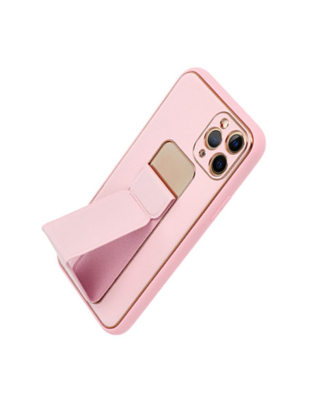 Etui LEATHER Case Kickstand pour IPHONE 11 PRO ROSE