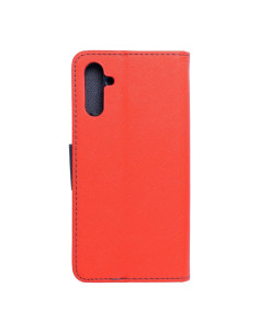 Etui Fancy Book pour SAMSUNG A13 5G / A04S rouge/ bleu fonce 2