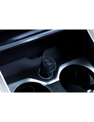 FORCELL CARBON chargeur voiture Type C 3.0 PD20W + Type C 3.0 PD20W CC50-2C noir (Total 40W)