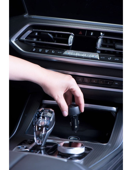 FORCELL CARBON chargeur voiture Type C 3.0 PD20W + Type C 3.0 PD20W CC50-2C noir (Total 40W)