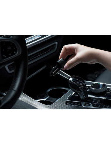 FORCELL CARBON chargeur voiture Type C 3.0 PD20W + Type C 3.0 PD20W CC50-2C noir (Total 40W)