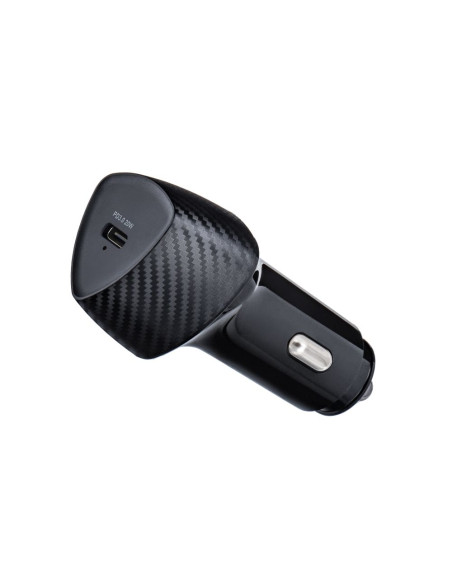 FORCELL CARBON chargeur voiture Type C 3.0 PD20W CC50-1C noir (Total 20W)