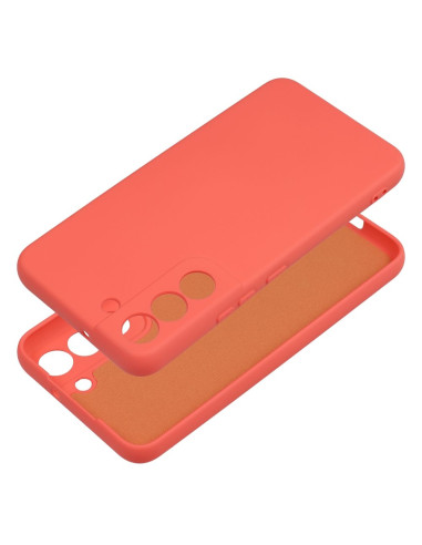 COQUE SILICONE pour SAMSUNG Galaxy S22 pêche