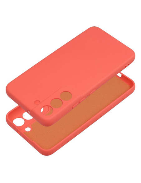 COQUE SILICONE pour SAMSUNG Galaxy S22 pêche