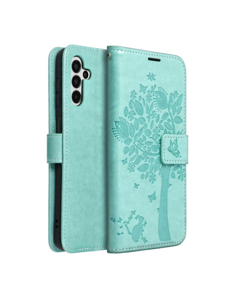 Etui MEZZO Book pour SAMSUNG A13 5G / A04S arbre vert