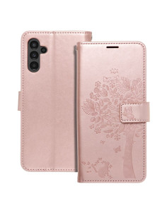 Etui MEZZO Book pour SAMSUNG A13 5G / A04S arbre or rose