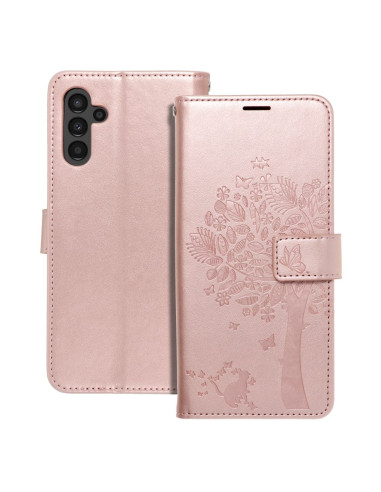 Etui MEZZO Book pour SAMSUNG A13 5G / A04S arbre or rose