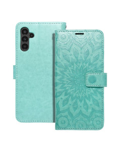 Etui MEZZO Book pour SAMSUNG A13 5G / A04S mandala vert
