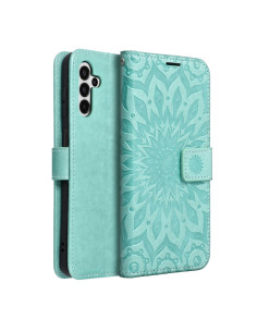 Etui MEZZO Book pour SAMSUNG A13 5G / A04S mandala vert 2
