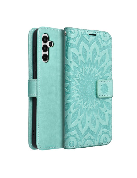 Etui MEZZO Book pour SAMSUNG A13 5G / A04S mandala vert