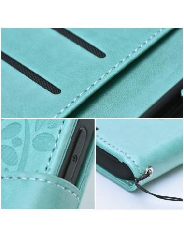 Etui MEZZO Book pour SAMSUNG S22 arbre vert
