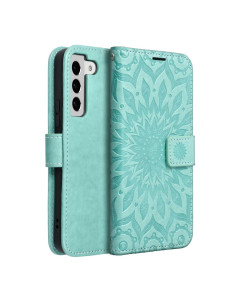 Etui MEZZO Book pour SAMSUNG S22 mandala vert 2