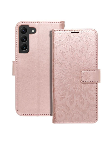 Etui MEZZO Book pour SAMSUNG S22 mandala or-rose