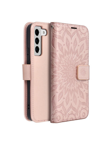 Etui MEZZO Book pour SAMSUNG S22 mandala or-rose