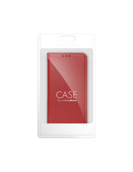 Étui en cuir SMART PRO pour IPHONE 13 PRO MAX bordeaux