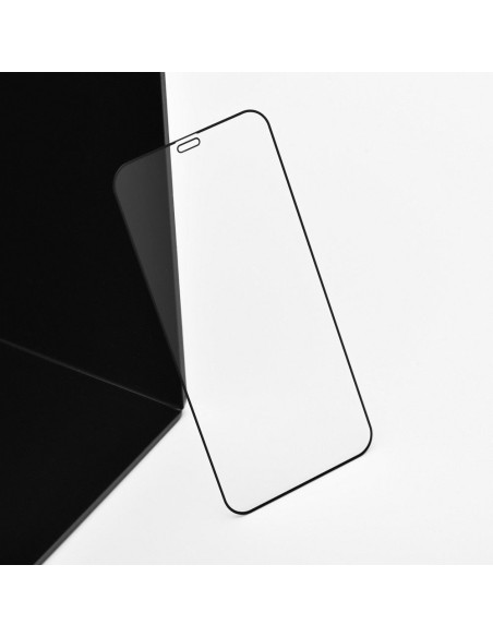 5D Full Glue Tempered Glass - pour Samsung Galaxy S22 Ultra (hole) NOIR