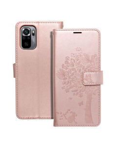 Etui MEZZO Book pour XIAOMI Mi 11 Lite 5G / Mi 11 Lite LTE ( 4G ) / Mi 11 Lite NE arbre or-rose