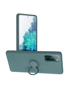 Coque SILICONE RING pour SAMSUNG Galaxy S20 FE / S20 FE 5G vert