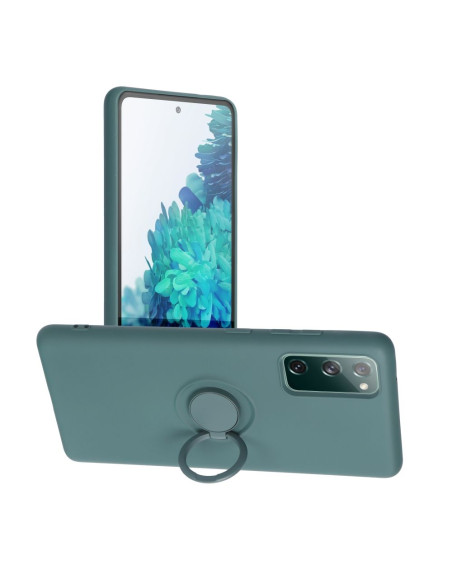 Coque SILICONE RING pour SAMSUNG Galaxy S20 FE / S20 FE 5G vert