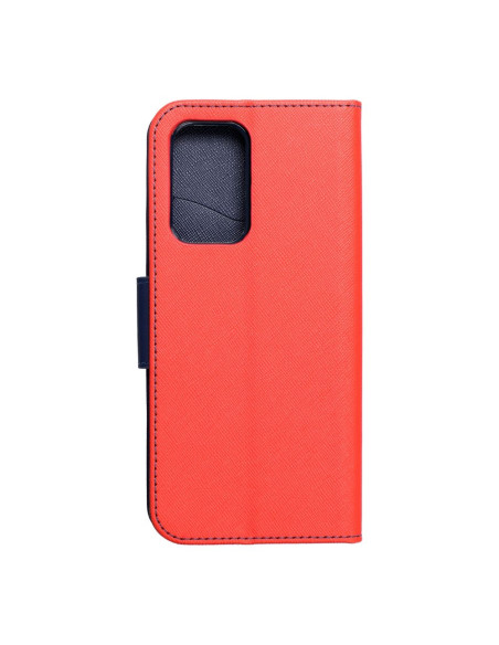 Etui Fancy Book pour SAMSUNG A53 5G rouge/ bleu fonce