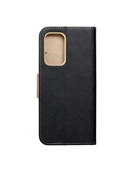 Etui Fancy Book pour SAMSUNG A53 5G noir/ or