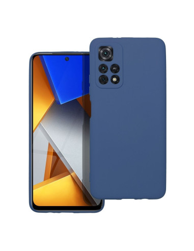 COQUE SILICONE pour XIAOMI POCO M4 PRO 5G / Redmi Note 11T 5G / Redmi Note 11S 5G BLEU