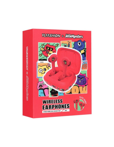 TWS JELLIE MONSTER Écouteurs sans fil / bluetooth Steven YLFS-06BT rouge