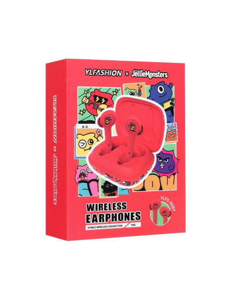 TWS JELLIE MONSTER Écouteurs sans fil / bluetooth Steven YLFS-06BT rouge