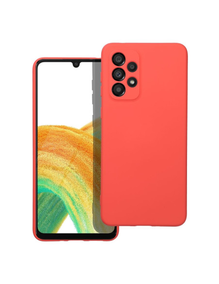COQUE SILICONE pour SAMSUNG Galaxy A33 5G pêche