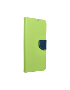 Etui Fancy Book pour SAMSUNG A33 5G lime/ bleu fonce